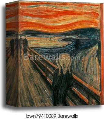The Scream, 1893 by Edvard Munch, Canvas Print