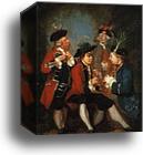 Sir Thomas Kennedy, James Caulfeild, Mr Ward and Mr Phelps by Sir Joshua Reynolds, Canvas Print