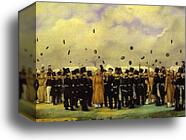 Grand Duke Mikhail Pavlovich Visiting the Camp of the Finland Regiment of Imperial Guards on July 8, 1837 by Pavel Fedotov, Canvas Print