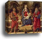 Madonna and Child with both Saints John by Sandro Botticelli, Canvas Print
