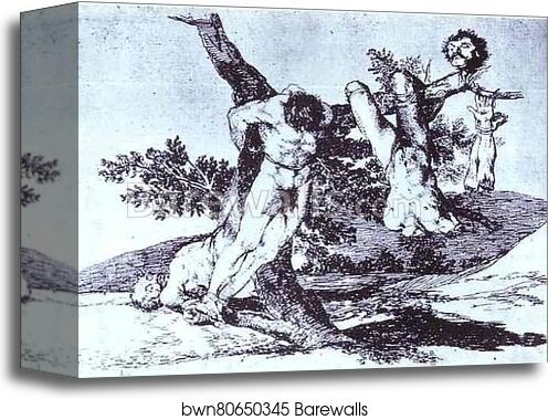 Desastre de la Guerra, 39; Grande Bazana! Con Muertos! by Francisco De Goya Y Lucientes, Canvas Print Desastre de la Guerra, 39; Grande Bazana! Con Muertos! by Francisco De Goya Y Lucientes, Canvas Print