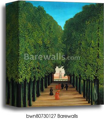 The Avenue in the Park at Saint Cloud by Henri Rousseau, Canvas Print