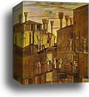 Healing of a Madman. Detail by Vittore Carpaccio, Canvas Print