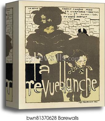 La "Revue Blanche" by Pierre Bonnard, Canvas Print
