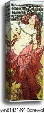 Documents Decoratifs by Alphonse Mucha, Canvas Print