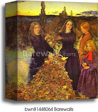 Autumn Leaves by Sir John Everett Millais, Canvas Print