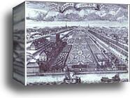 St. Petersburg. View of the Summer Gardens from the Neva River by Alexey Zubov, Canvas Print