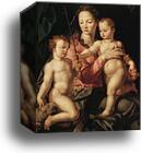 The Madonna and Child with the Infant St. John the Baptist by Agnolo Bronzino, Canvas Print