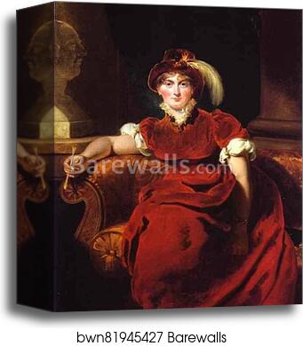Caroline Amelia Elizabeth of Brunswick by Sir Thomas Lawrence, Canvas Print