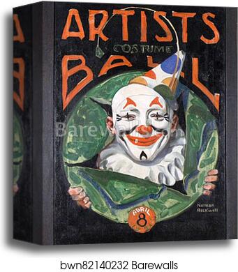 Artists Costume Ball by Norman Rockwell, Canvas Print