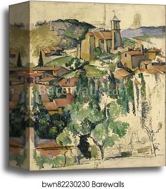 The Village of Gardanne by Paul Cézanne, Canvas Print
