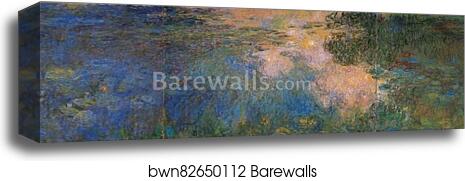 The Water-lily Pond by Claude Monet, Canvas Print