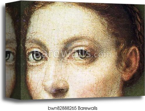 Self-Portrait. Detail by Sofonisba Anguissola, Canvas Print Self-Portrait. Detail by Sofonisba Anguissola, Canvas Print