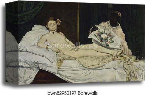 Olympia by Édouard Manet, Canvas Print
