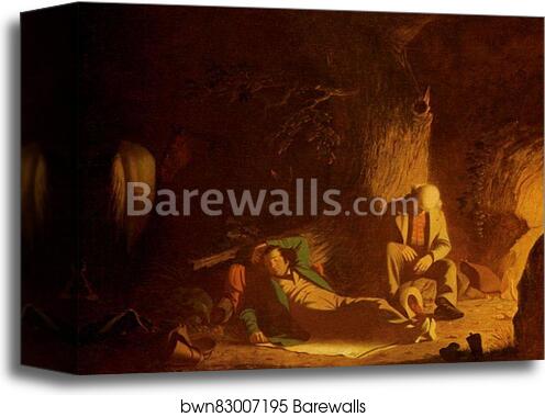 Belated Wayfarers by George Caleb Bingham, Canvas Print