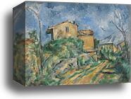 Maison Maria with a View of Château Noir by Paul Cézanne, Canvas Print