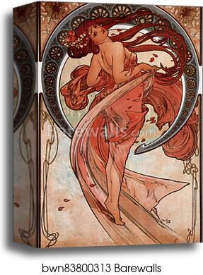 Dance by Alphonse Mucha, Canvas Print