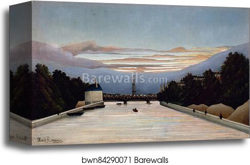 The Eiffel Tower by Henri Rousseau, Canvas Print