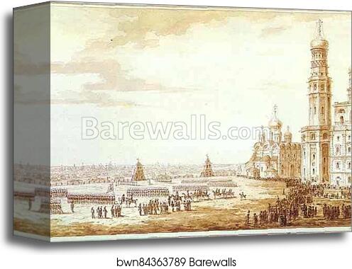 View of Sobornaya Square in the Moscow Kremlin by Maxim Vorobiev, Canvas Print View of Sobornaya Square in the Moscow Kremlin by Maxim Vorobiev, Canvas Print