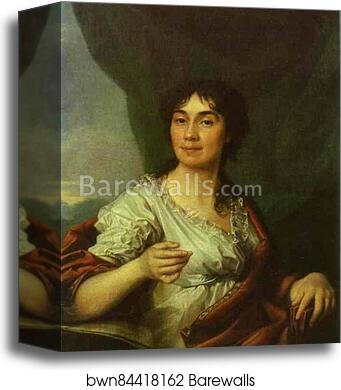 Portrait of Countess A. S. Protasova by Dmitry Levitzky, Canvas Print Portrait of Countess A. S. Protasova by Dmitry Levitzky, Canvas Print