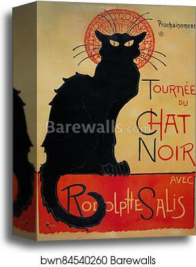 Tournée du Chat Noir de Rodolphe Salis by Théophile Steinlen, Canvas Print