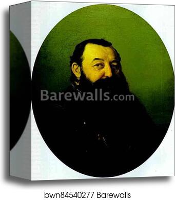 Portrait of Nikolai Rezanov by Vasily Perov, Canvas Print