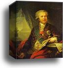 Portrait of Prince Alexander Bezborodko by Johann Baptist Lampi The Elder, Canvas Print