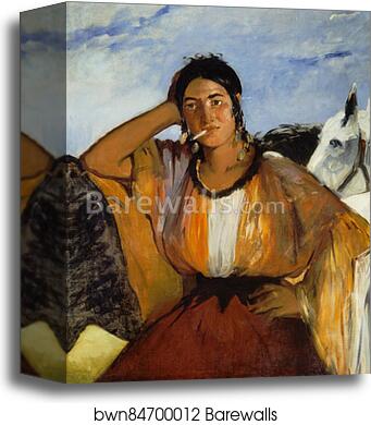 Gypsy with a Cigarette by Édouard Manet, Canvas Print