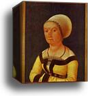 Portrait of 34-year-old Woman by Hans Holbein The Elder, Canvas Print