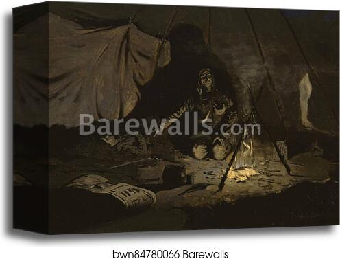 The Dry Leaves Lasted Longer Than She by Frederic Remington, Canvas Print The Dry Leaves Lasted Longer Than She by Frederic Remington, Canvas Print
