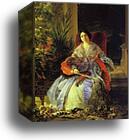 Portrait of Princess Ye. P. Saltykova by Karl Brulloff, Canvas Print