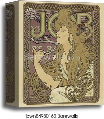 Job by Alphonse Mucha, Canvas Print