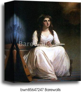 Lady Hamilton as St. Cecilia by George Romney, Canvas Print