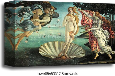 The Birth of Venus by Sandro Botticelli, Canvas Print