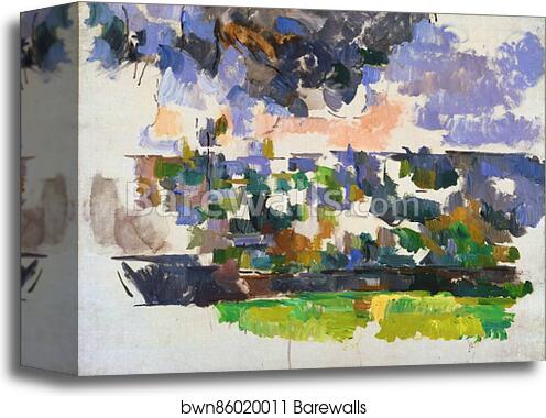 The Garden at Les Lauves (Le Jardin des Lauves) by Paul Cézanne, Canvas Print