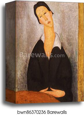 Portrait of a Polish Woman by Amedeo Modigliani, Canvas Print