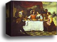 The Prodigal Son Feasting with Courtesans by Bartolomé Esteban Murillo, Canvas Print