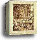 San Marco: the Crossing and North Transept, with Musicians Singing by Giovanni Antonio Canale, Called Canaletto, Canvas Print