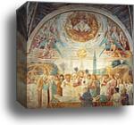 Tabernacle of the Madonna delle Tosse: Death of Mary by Benozzo Gozzoli, Canvas Print