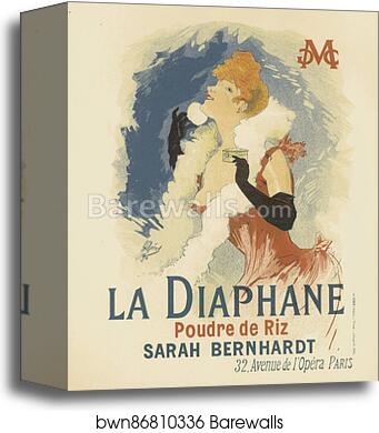 La Poudre de Riz "la Diaphane" by Jules Chéret, Canvas Print