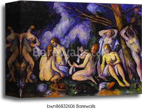 Big Bathers by Paul Cézanne, Canvas Print