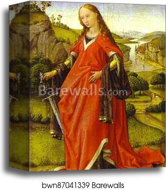 St. Catherine of Alexandria by Rogier Van Der Weyden, Canvas Print