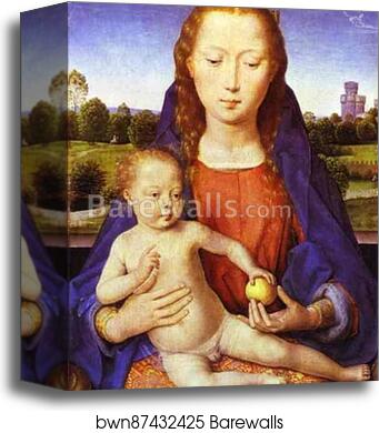 Madonna and Child Enthroned by Hans Memling, Canvas Print