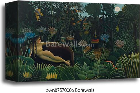 The Dream by Henri Rousseau, Canvas Print
