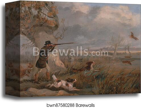 Duck Shooting by Henry Thomas Alken, Canvas Print