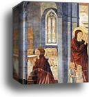 St. Augustine Leaving His Mother by Benozzo Gozzoli, Canvas Print