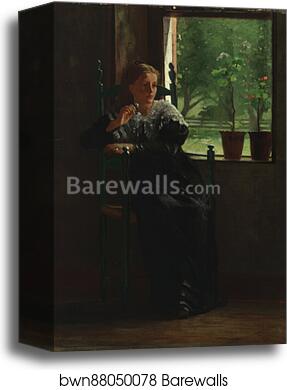 At the Window by Winslow Homer, Canvas Print