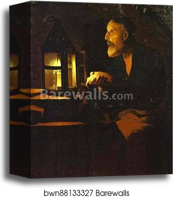 Tears of St. Peter by Georges De La Tour, Canvas Print