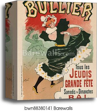 Le "Bal Bullier" by Georges Meunier, Canvas Print