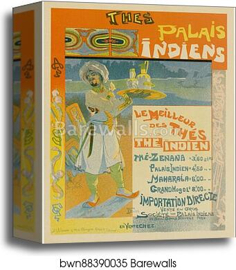 Les "Thés du Palais Indien" by Georges De Feure, Canvas Print